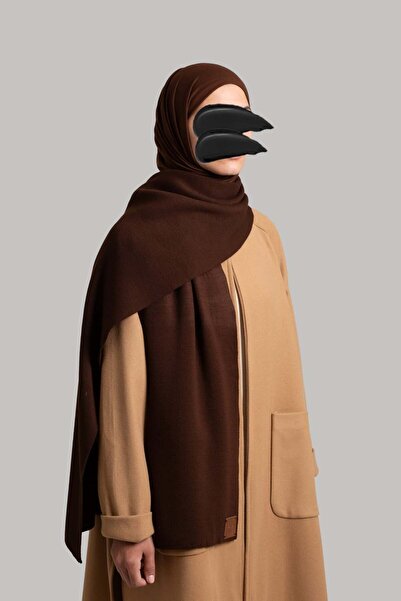 Emare Eșarfă cu textura moale - maro amar