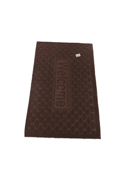 ABS Doormat, textile with rubber backing, brown 38 cm x 57 cm