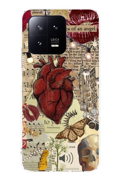 TechTree حافظة سيليكون متوافقة مع هاتف Xiaomi Mi 13 من Vampire Diaries Vintag...