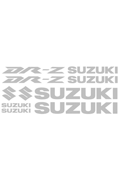 Oracal 651 Set 10 stickere Suzuki Dr-Z V2, 20cm x 2cm, gri