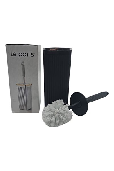 ABS Perie de toaletă din plastic, 2 buc, negru+argintiu 3456