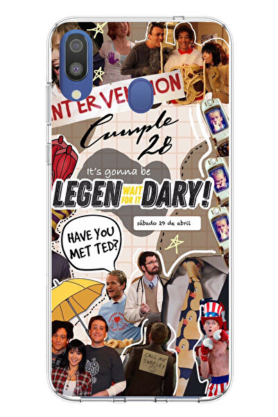 TechTree حافظة سيليكون متوافقة مع هاتف سامسونج جالاكسي M20 بتصميم ريترو جريدة...