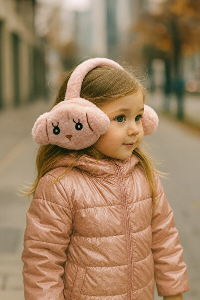MEKİK BUTİK Girls' Plush Earmuffs - Ear Protection Beanie