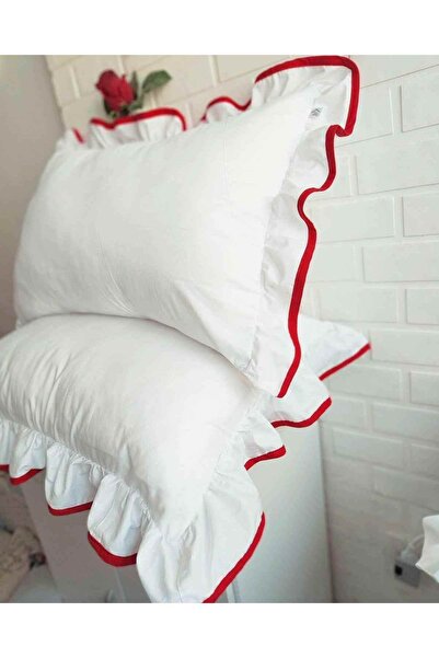 LUMIA ÇEYİZ غطاء وسادة مزدوج مكشكش