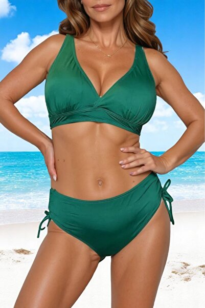 embody Women's 2-piece swimsuit, large size, green, Melissa