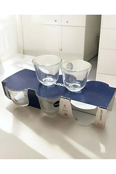 Luminarc glass cup set of 6 pieces 60 ml transparent