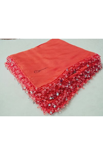 GÜNBATILI Handcrafted Handwork Edge Beaded Writing Cheesecloth Dowry Gift 100X100 cm