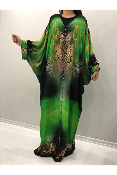 Butik Abayatarzı kap çok şık onden düğmeli taşlı standart beden 38/46 uyumludur