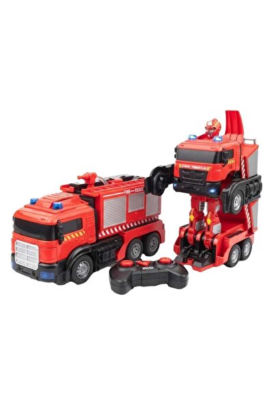 FELİTE Uzaktan Kumandalı Robota Dönüşen Şarjlı Işıklı Sesli Büyük Boy İtfaiye...