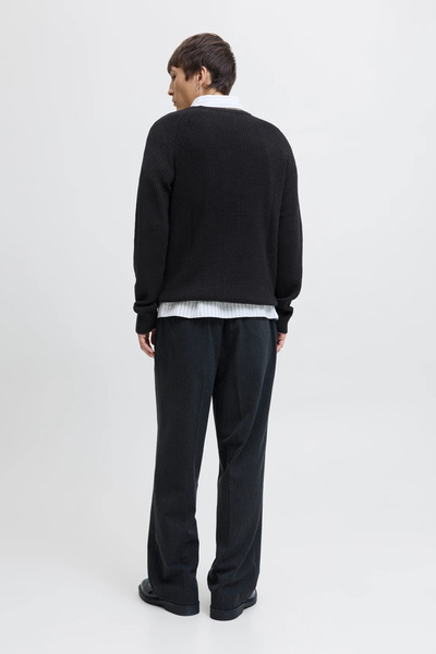 Jack & Jones Jjpannel Cotton Blend Regular Fit Crew Neck Sweater Men's Sweater 12278916