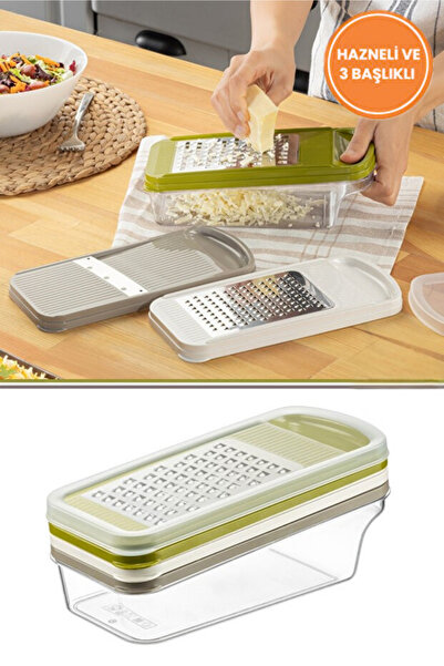 MCA Deerhome Sharpio Pro Grater Set with 3 Heads and Chamber Cover Design