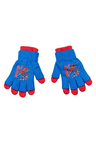 OEM Mănuși duble de iarnă albastre roșii Spiderman pentru băieți 6-8 ani