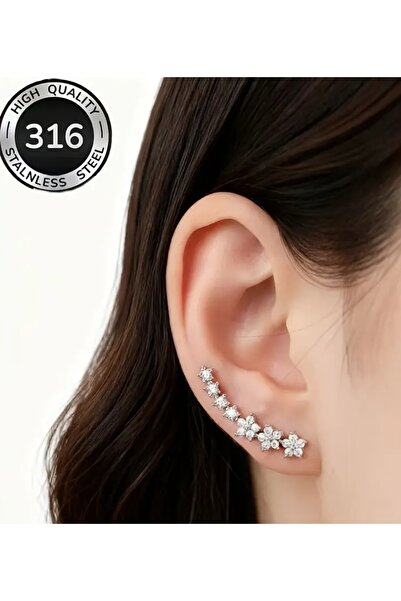 BYFASHION 316 Çelik Galaxy Stars Yıldız Küpe