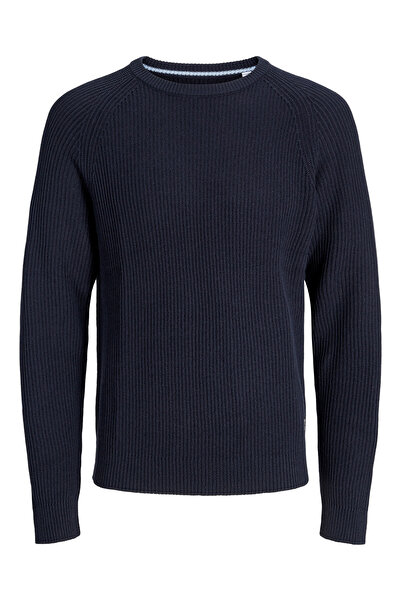 Jack & Jones Jjpannel Cotton Blend Regular Fit Crew Neck Sweater Men's Sweater 12278916