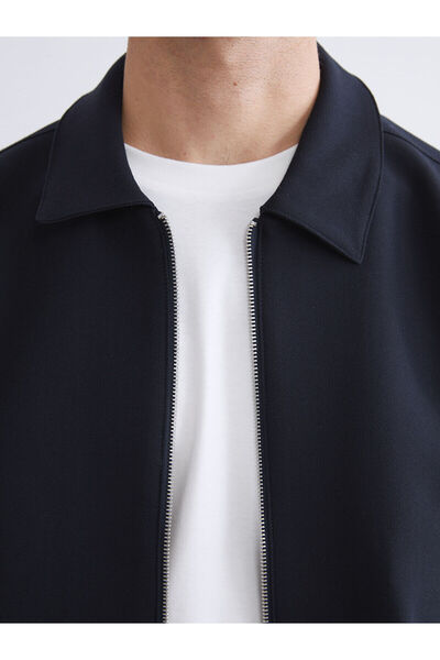 LC Waikiki LCW Vision Lacivert Standart Kalıp Gömlek Yaka Erkek Ceket W5IQ91Z8