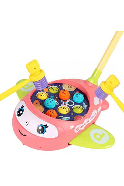 ByCaretta لعبة المطرقة التفاعلية 3 في 1 مع مقبض على شكل هامستر