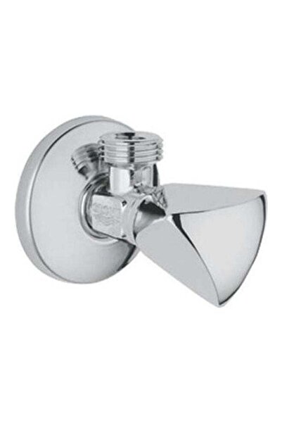 GENERIC4 صمام زاوية صغير فاخر بمقبض مثلث مقاس 1/2 بوصة - فضي