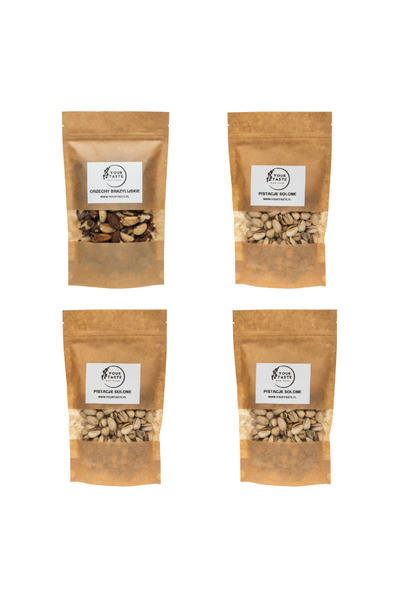 Your Taste Zestaw - 3x Pistacje solone 500g + Orzechy brazylijskie 500g