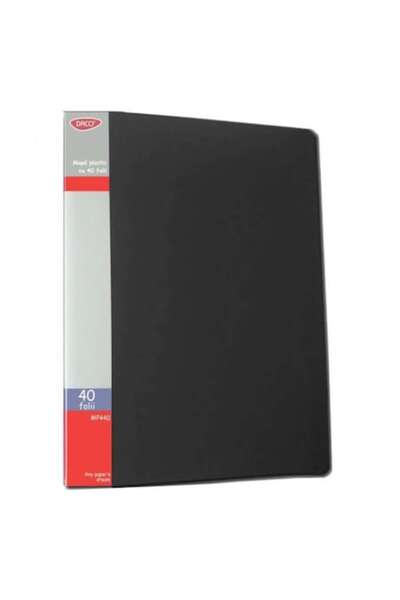 Daco Mapa Plastic A4 cu 40 Folii DACO, Culoare Neagra