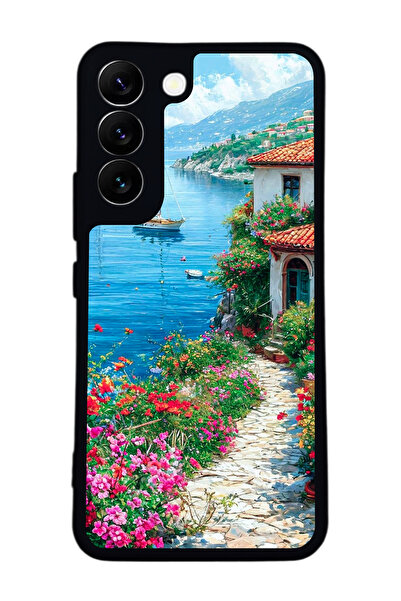 BGAKSESUAR حافظة سوداء متوافقة مع هاتف سامسونج جالاكسي S22 - سيليكون ناعم، وا...