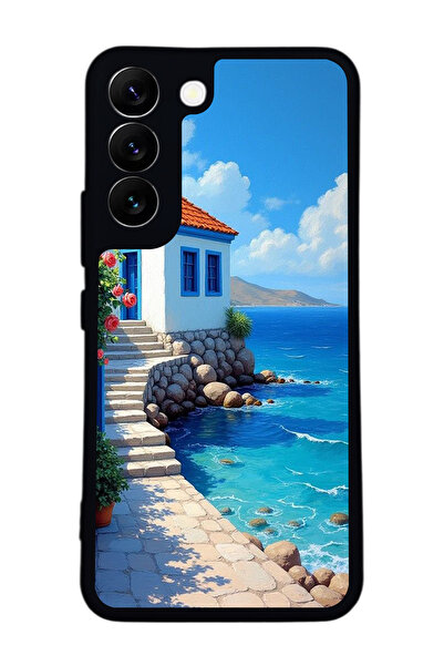 BGAKSESUAR حافظة سوداء متوافقة مع هاتف سامسونج جالاكسي S22 - سيليكون ناعم، وا...