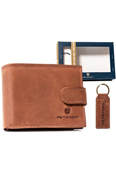 Other Gift set: small men's leather wallet and keychain - Peterson