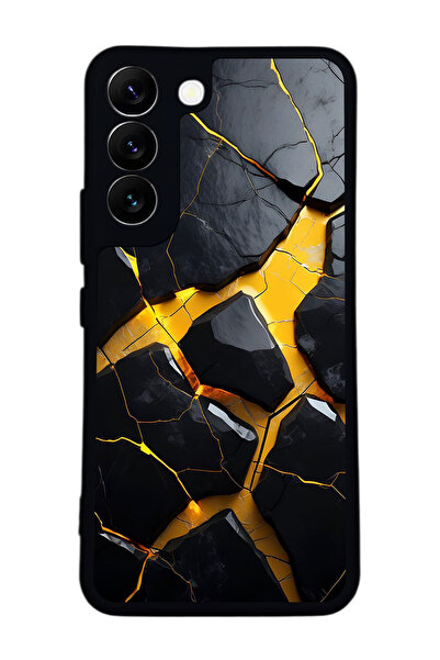 BGAKSESUAR حافظة سوداء متوافقة مع هاتف سامسونج جالاكسي S22 - سيليكون ناعم، وا...