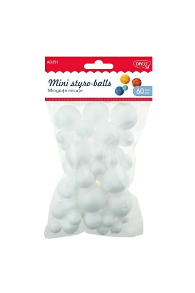 Daco Accesorii pentru artizanat - AD251 Bile mici de polistiren