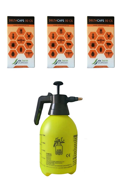 SİSTARIM Deltacaps 50cs 25ML 3 Adet/Toz Böceği Susam Böceği Ilacı Kokusuz Kal...