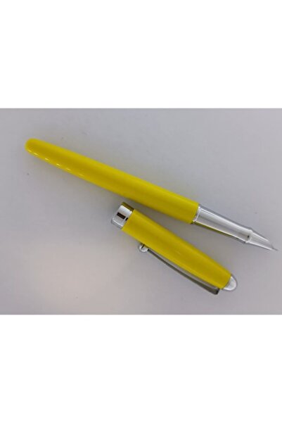 Ecada Stilou metalic, culoarea corpului galben lucios cu ornamente argintii, ...