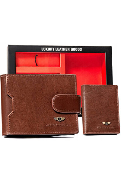Other Gift set: men's leather wallet, case and keychain - Peterson