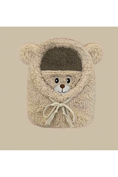 genernic Beanie hat with mask for children — cartoon bear and sheep design (ages 2-9)