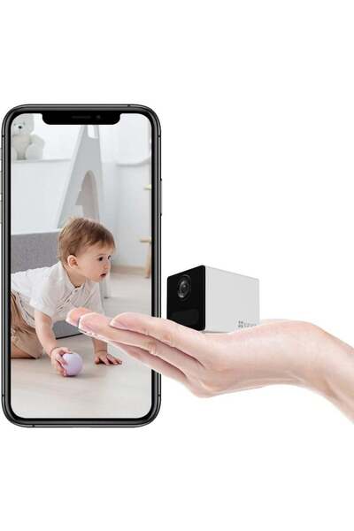 EZVIZ كاميرا مراقبة CB2 تعمل بالبطارية بدقة 1080 بكسل وواي فاي (أبيض)