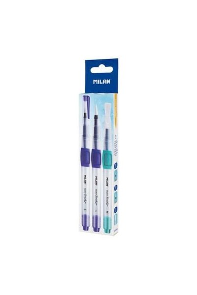 Milan Pachet promo: Set 3 Pensule Milan, Pentru Pictura cu Rezervor + Bloc A4...