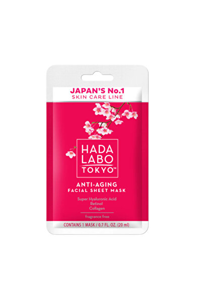 Hada Labo Tokyo , Hada Labo, Hyaluronic Acid & Collagen, Anti-Aging, Sheet Mask, Face, Day, 20 ml