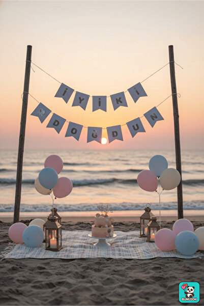 Bunloon White Silver Happy Birthday Gilded Banner – Birthday Lettering