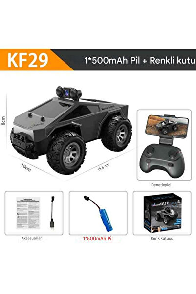 MİNGODAN Kameralı Yarış Arabası Wifi Bağlantılı Gerçek Zamanlı Görüntü Akıllı RC Keşif Aracı Kumanda Kontrol