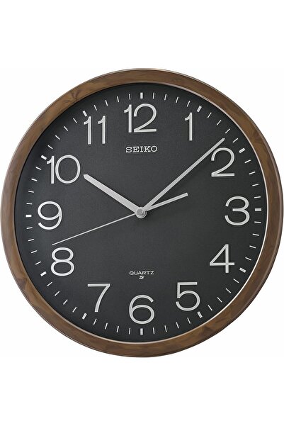 007 ساعة حائط سيكو شيجاتو، سوداء، بلاستيكية، تناظرية