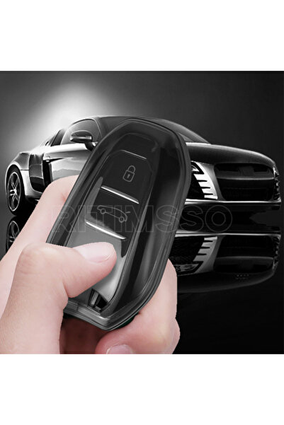 Skilit PEUGEOT - CITROEN - OPEL SUSTALI MALZEME SİYAH ANAHTAR KILIFI