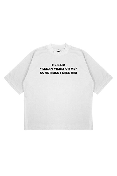 PURE EFFECT Tricou unisex supradimensionat, cu imprimeu KENAN YILDIZ, croială...