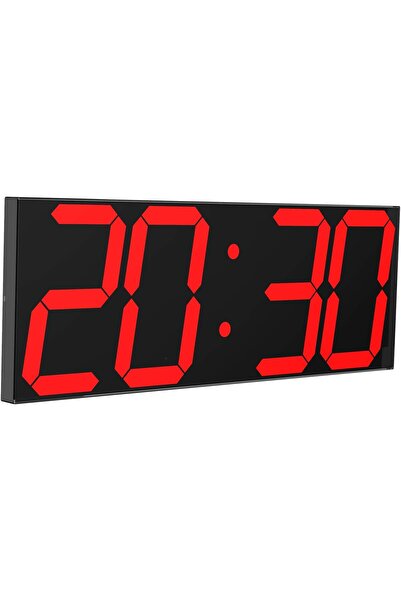 CHkosda ساعة حائط رقمية LED كبيرة الحجم، 6 بوصات LED حمراء، جهاز تحكم عن بعد،...