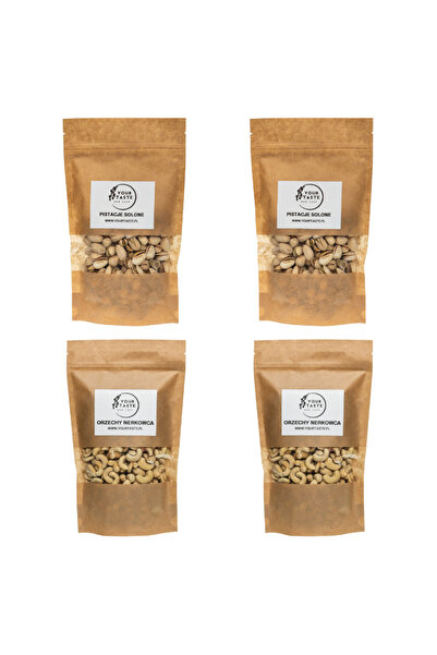 Your Taste Zestaw - 2x Pistacje solone 500g + 2x Orzechy nerkowca 500g