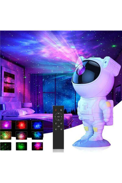 Smart Astronaut Laser Projector with Light Show (Aurora Borealis and Stars) + Remote Control