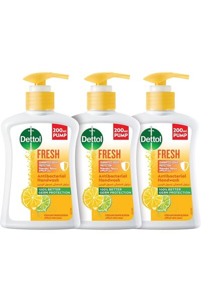 Dettol Fresh Anti-Bacterial Liquid Hand Wash 200ml Twin Pack x 3 (pack of 6)