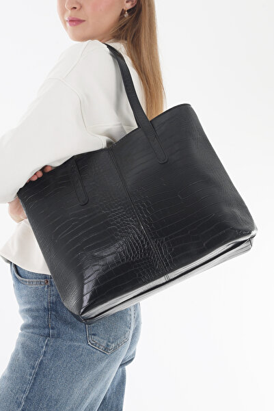 By EDUU Emily Model Crocodile Shoulder Bag