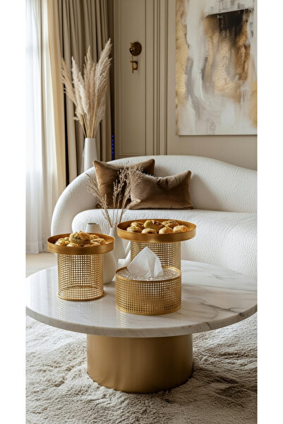 Generic Cake and dessert stand set with serving trays and tissue holder