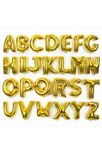 FESTİLO Foil Letter Balloon Gold Color 40 Inch 100 cm Helium Compatible