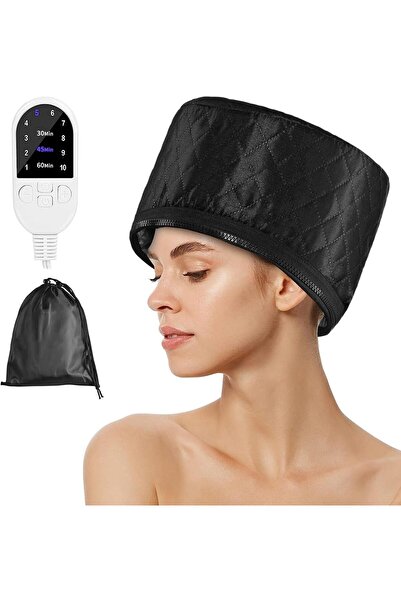 Generic Hair Steamer - Thermal Heat Cap for Deep Conditioning (10-level Heat, 3 Timers)
