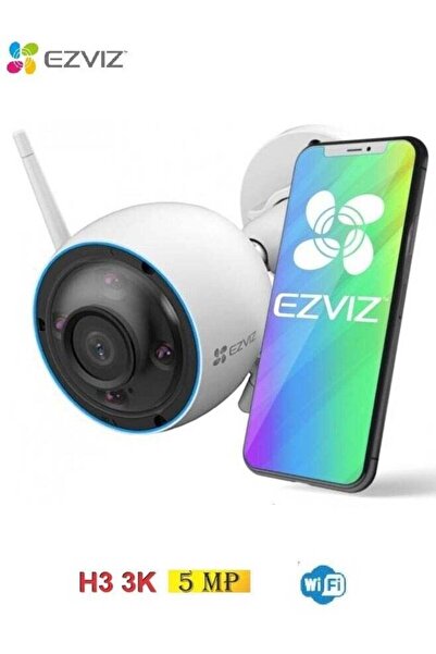 EZVIZ H3 Wi-Fi Smart Surveillance Camera, Color Night Vision, IP67 Weatherpro...