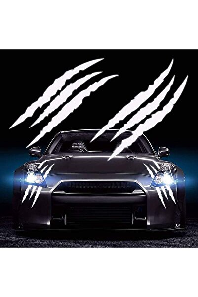 Avex Set de 2 stickere autoadezive Tuning, model "Monster Scratches", dimensi...